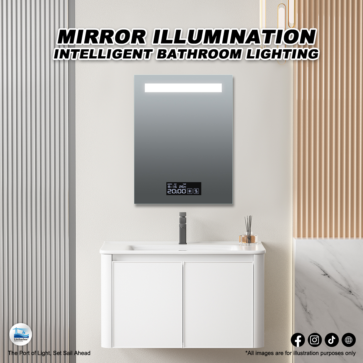 Intelligent Mirror lights That Add Artistic To The Bathroom